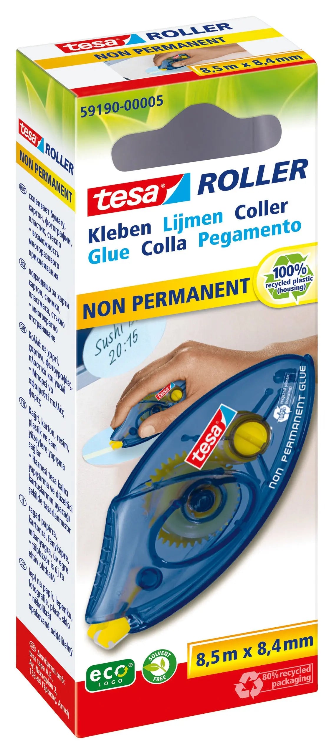 TESA Kleberoller ecoLogo 591900000 non-perm. 8.4mmx8.5m Idealshop