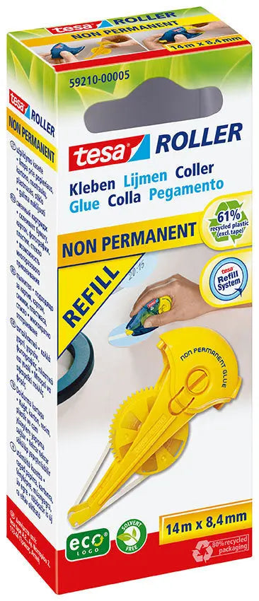 TESA Kleberoller ecoLogo refill 592100000 non-perm. 8.4mmx14m Idealshop