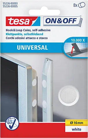 TESA Klettpunkte 16mm 552260000 weiss 8 Stück Idealshop