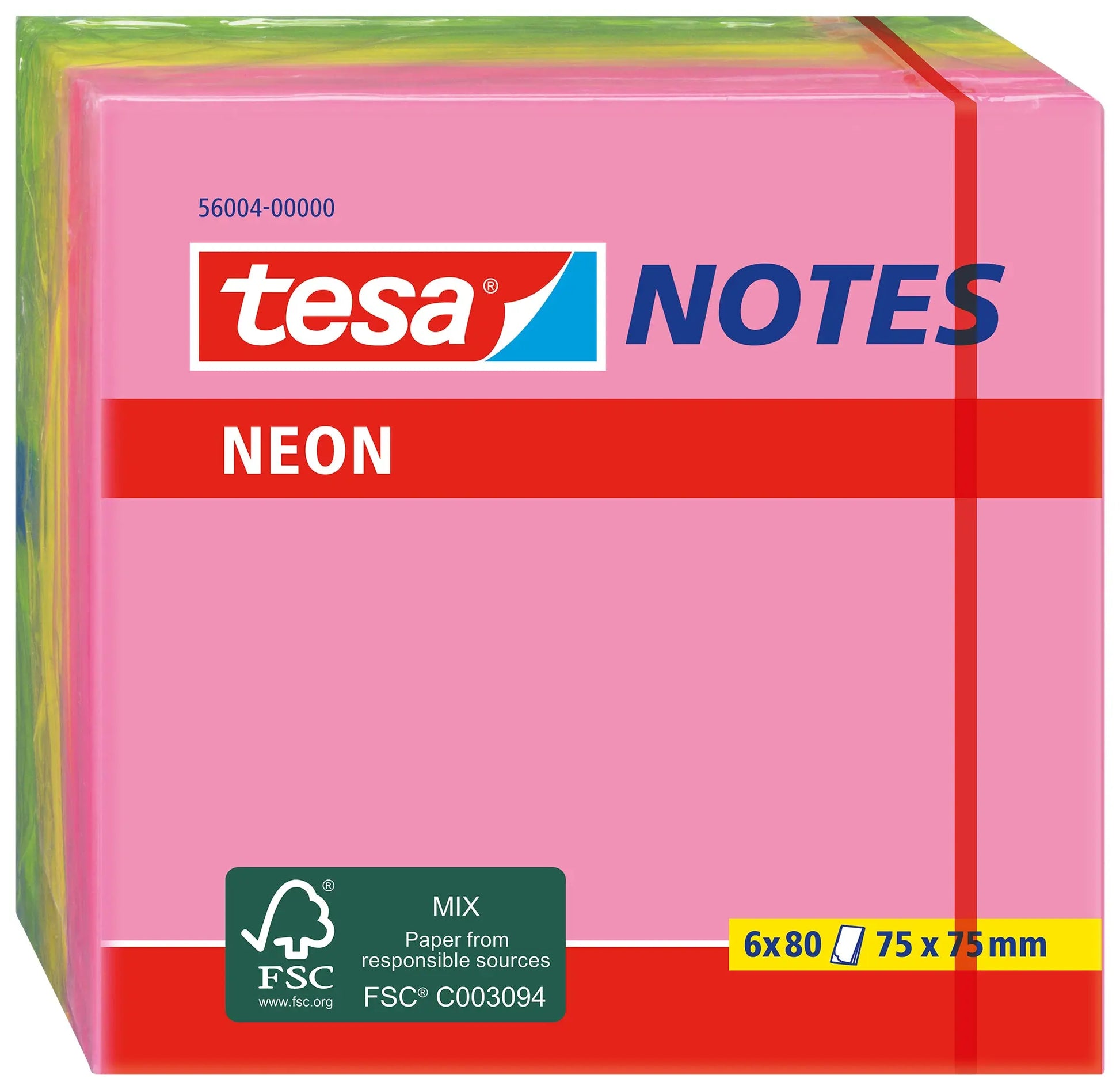 TESA      Neon Notes             75x75mm Idealshop