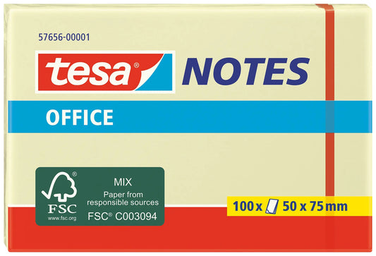 TESA Office Notes 50x75mm 576560000 gelb 100 Blatt Idealshop
