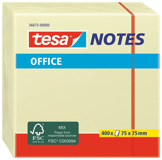 TESA Office Notes 75x75mm 566750000 gelb 400 Blatt Idealshop
