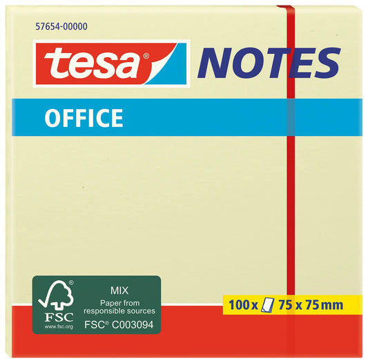 TESA Office Notes 75x75mm 576540000 gelb 100 blatt Idealshop