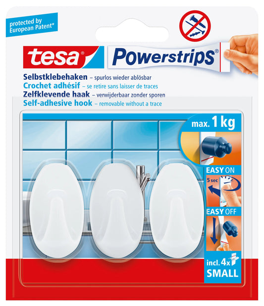 TESA Powerstrips Haken L 575330001 weiss Idealshop