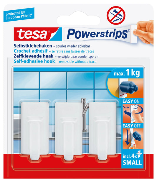 TESA Powerstrips Haken S 575300001 weiss Idealshop