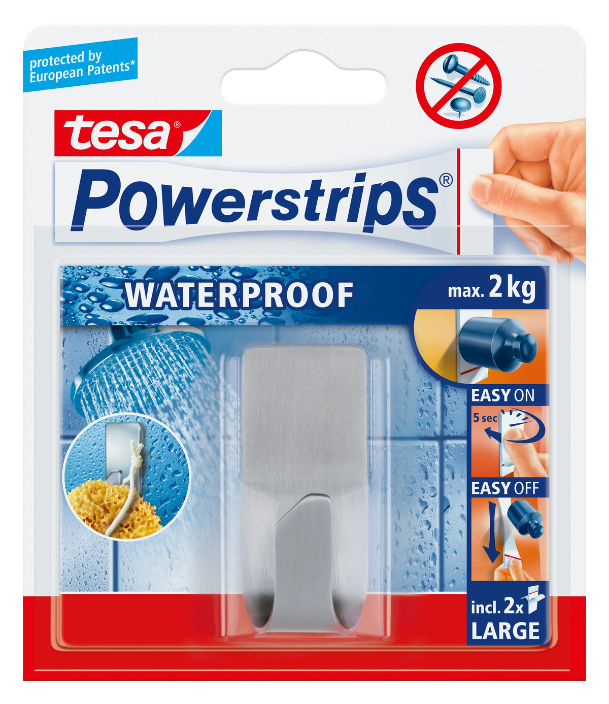 TESA Powerstrips Haken Zoom 597070000 grau Idealshop
