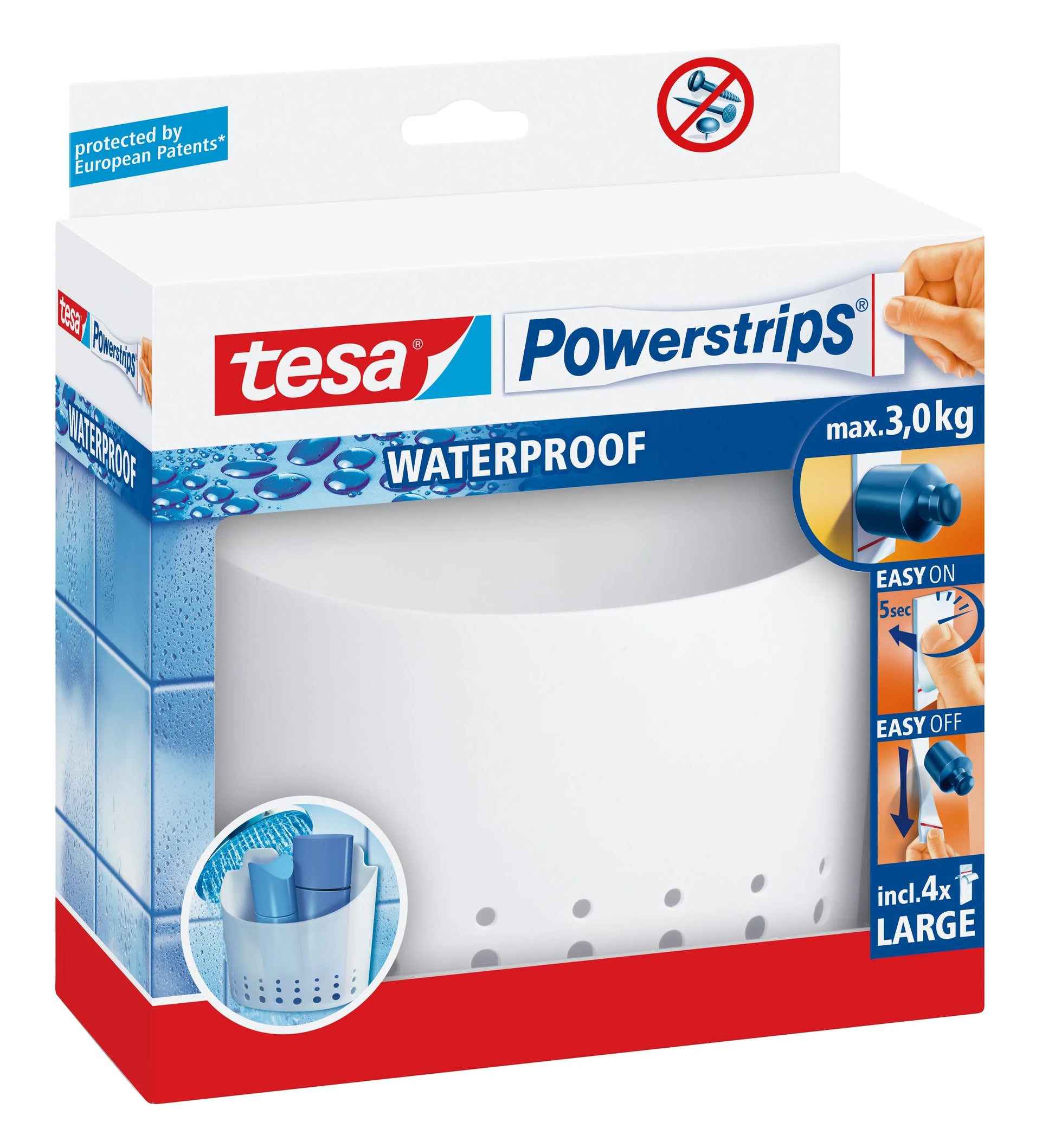 TESA      Powerstrips Korb             L Idealshop