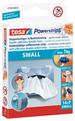 TESA Powerstrips Small 14x34mm 575500001 ablösbar, doppelseitig 14 Stk. Idealshop