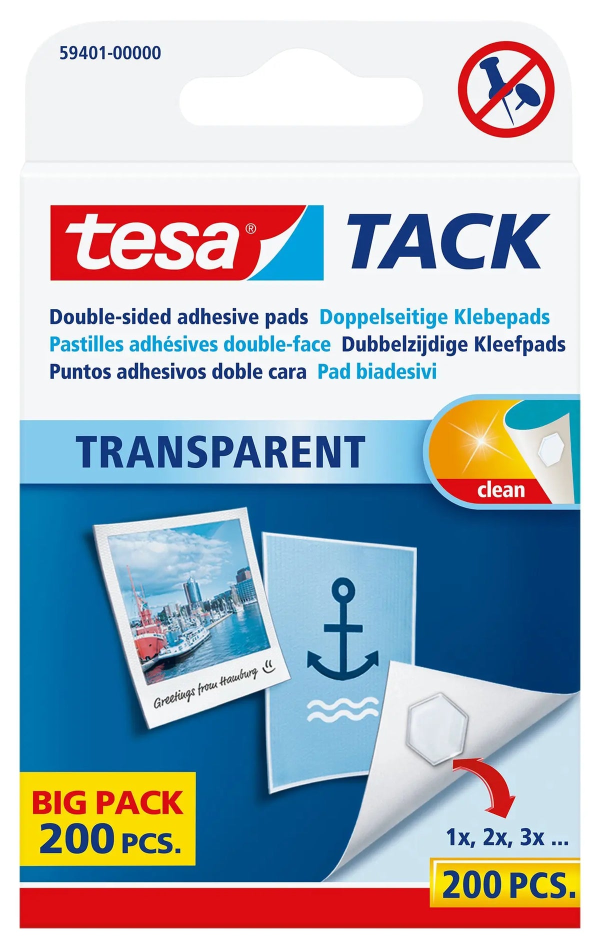 TESA Powerstrips Tack 594010000 200 Stück Idealshop