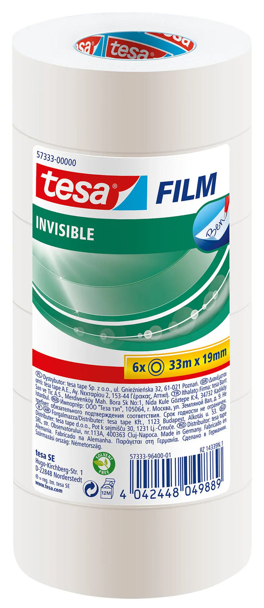 TESA Tape Invisible 19mmx33 573330000 6 Stück Idealshop