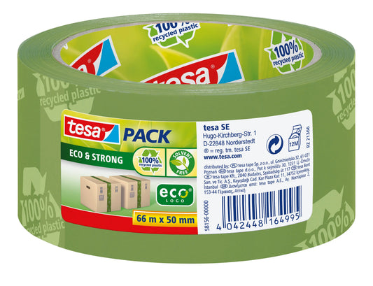 TESA Tesapack eco&strong 50mmx66m 581560000 grün, Recycling Idealshop
