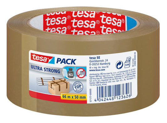 TESA Tesapack ultra strong 50mmx66m 571770000 braun, reissfest Idealshop