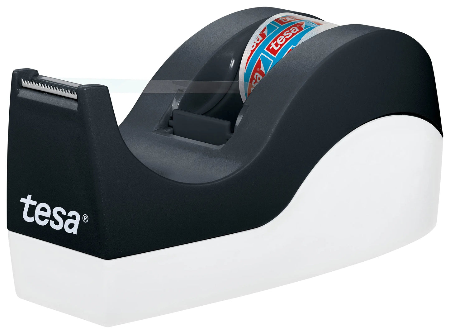 TESA Tischabroller Orca 10mx19mm 53914-00000 schwarz/weiss inkl. 1 Rolle Idealshop