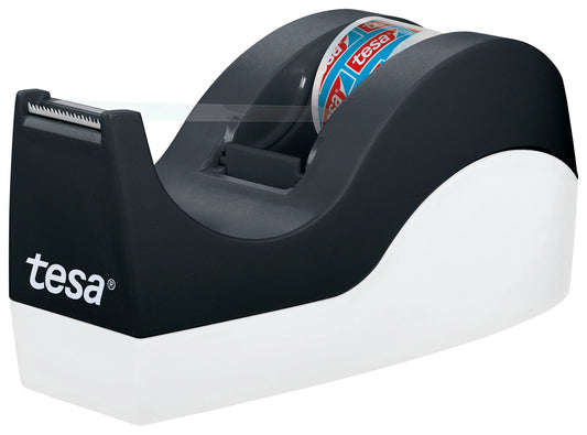 TESA Tischabroller Orca 10mx19mm 53914-00000 schwarz/weiss inkl. 1 Rolle Idealshop