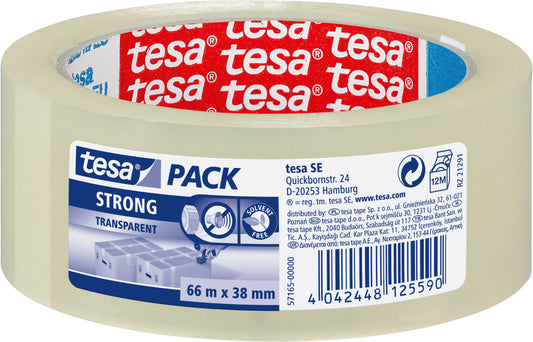 TESA Verpackungsband 38mmx66m 571650000 transparent Idealshop