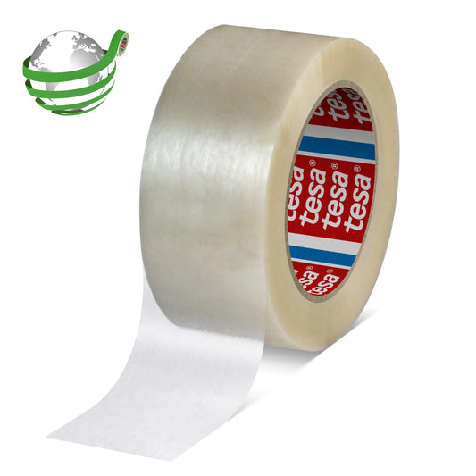 TESA Verpackungsband 50mmx132m 604180000000 Recyceltes PET, transparent Idealshop