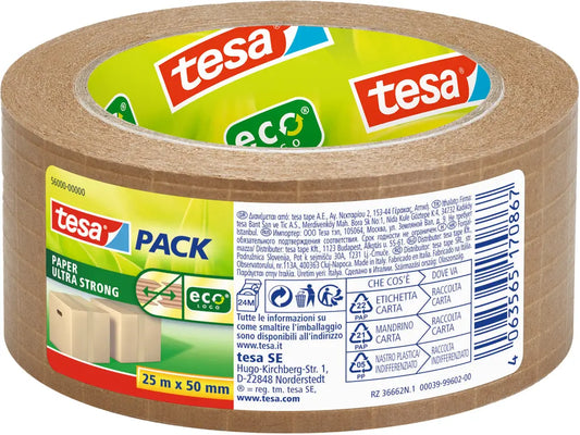 TESA Verpackungsband ECO 50mmx25m 56000-00000 5600000000 ultra strong, braun Idealshop