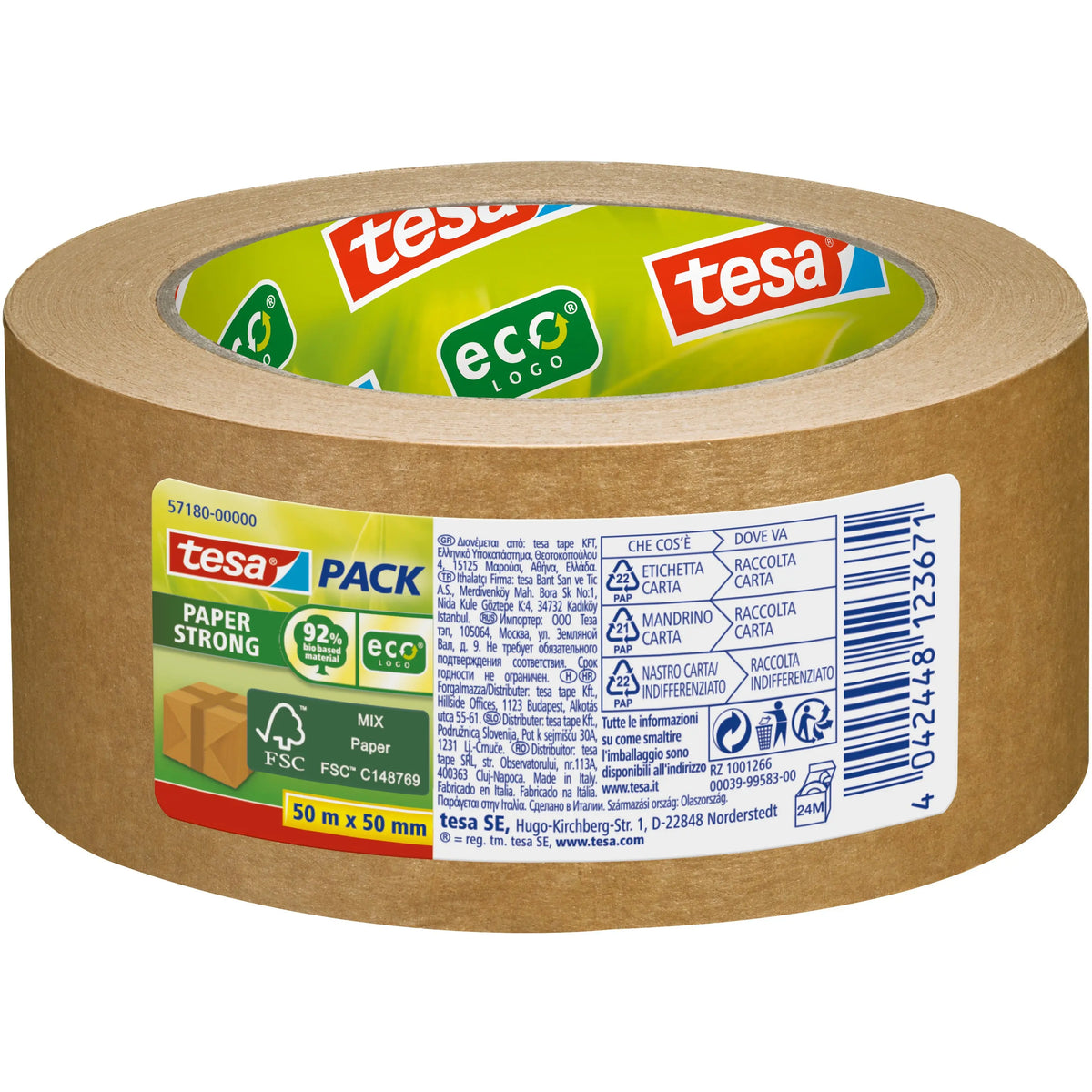TESA Verpackungsband Eco 50mmx50m 571800000 braun Idealshop