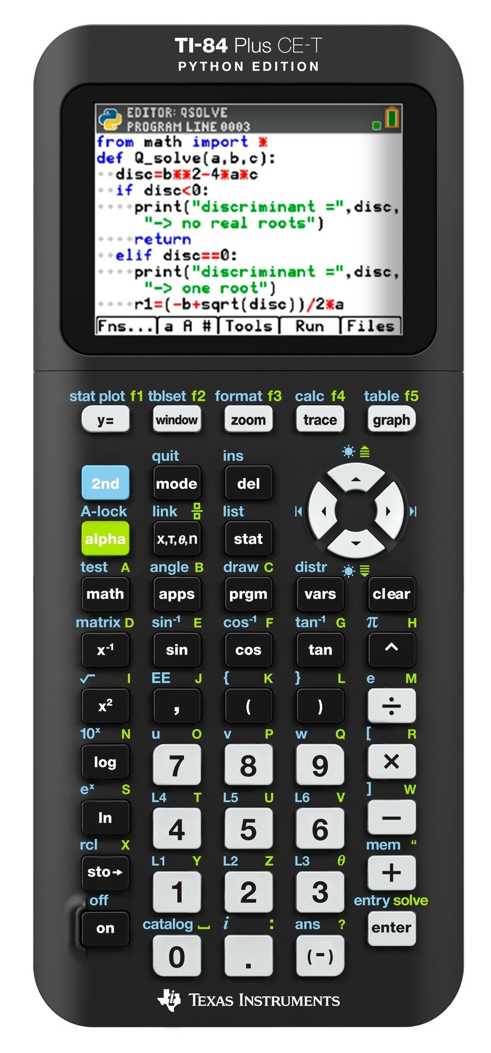 TEXAS INSTRUMENTS Grafikrechner DE/FR/EN TI-84 Plus CE-T PE Python Edition Idealshop