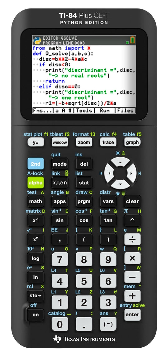 TEXAS INSTRUMENTS Grafikrechner DE/FR/EN TI-84 Plus CE-T PE Python Edition Idealshop