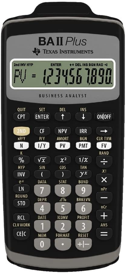 TEXAS INSTRUMENTS Schulrechner TI-BAII+ plus d/f/i Idealshop