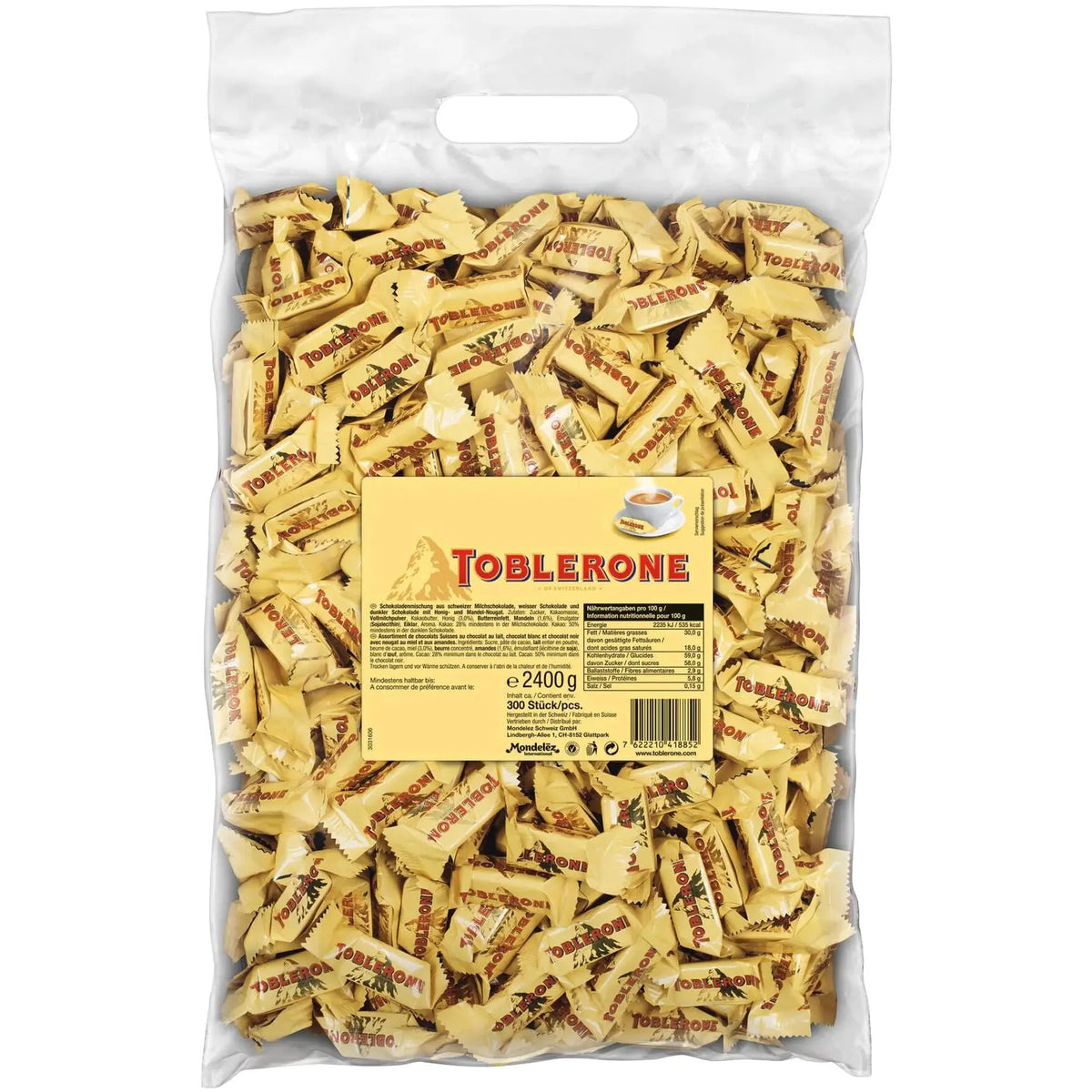 TOBLERONE Schokoladenriegel 331580 Tiny Milk Gastro 2.4 kg Idealshop