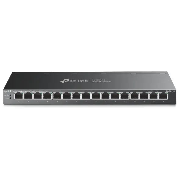 TP-LINK 16-Port Gigabit Switch TL-SG116P with 16-Port PoE+ Idealshop
