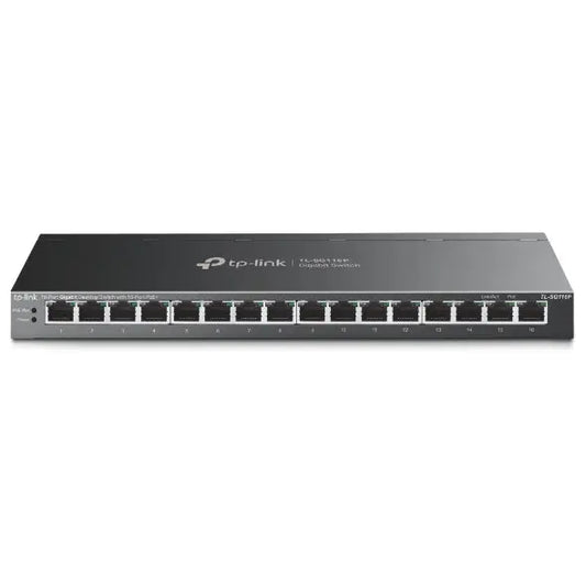 TP-LINK 16-Port Gigabit Switch TL-SG116P with 16-Port PoE+ Idealshop