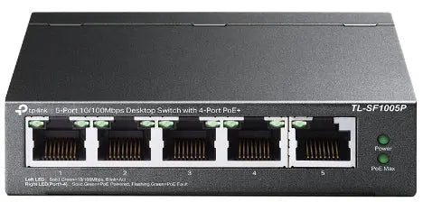 TP-LINK 5-Port PoE-Switch TL-SF1005P 10/100MBit/s Idealshop