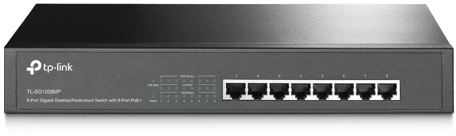 TP-LINK 8-Port Desktop/Rackmount TL-SG1008MP Switch with 8-Port PoE Idealshop