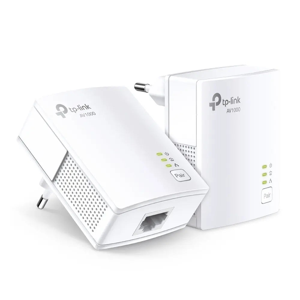 TP-LINK AV1000 GB PassT. Powerline TL-PA7017P KIT(CH) 1000 Mbps Starter Kit Idealshop