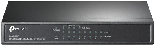 TP-LINK Gigabit Desktop PoE Switch TLSG1008P 8x 10/100/1000 Idealshop