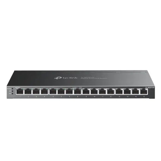 TP-LINK JetStream 16-Port Gigabit SG2016P Smart Switch with 8Port PoE+ Idealshop