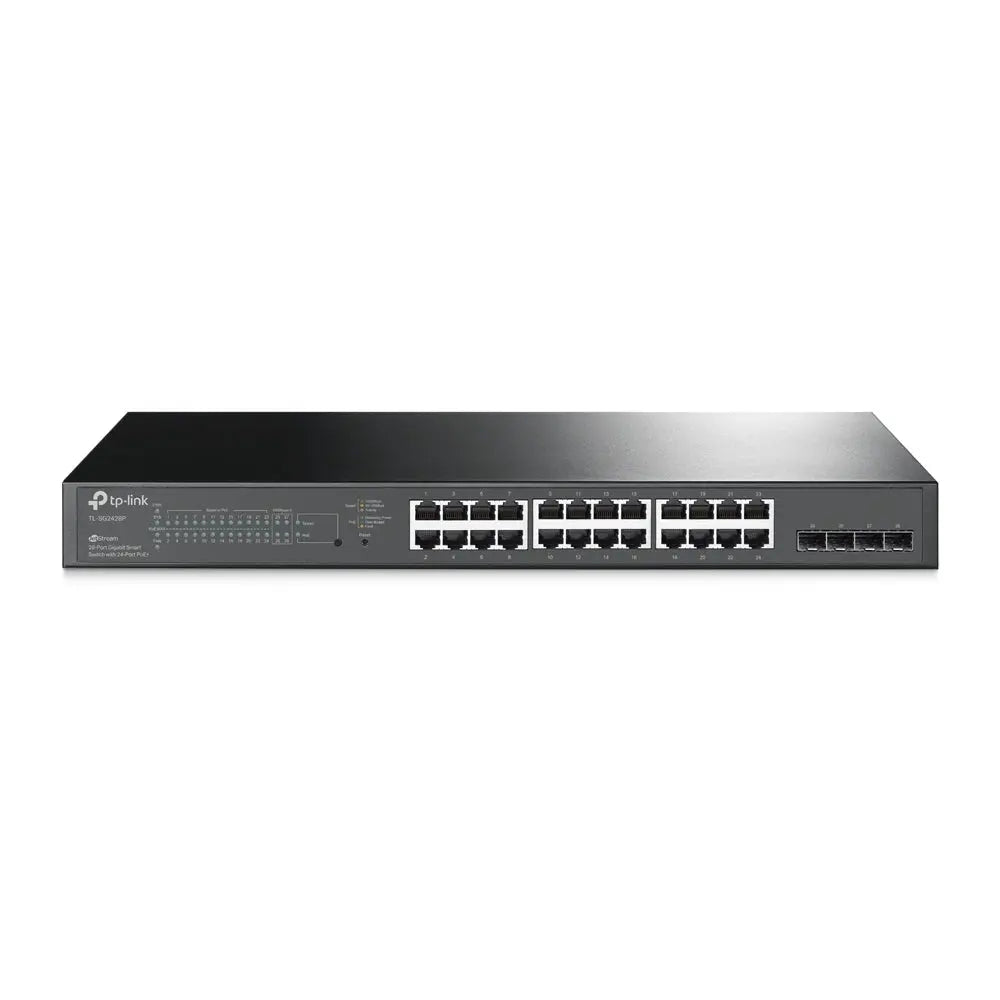 TP-LINK JetStream 28-Port Gigabit SG2428P Smart Switch 24x Poe+, 4x SFP Idealshop