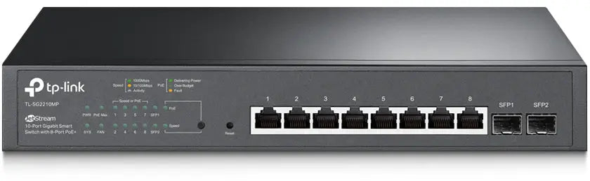 TP-LINK SG2210MP SG2210MP JS 10Port GB Smart Sw. 8 PoE+ Idealshop