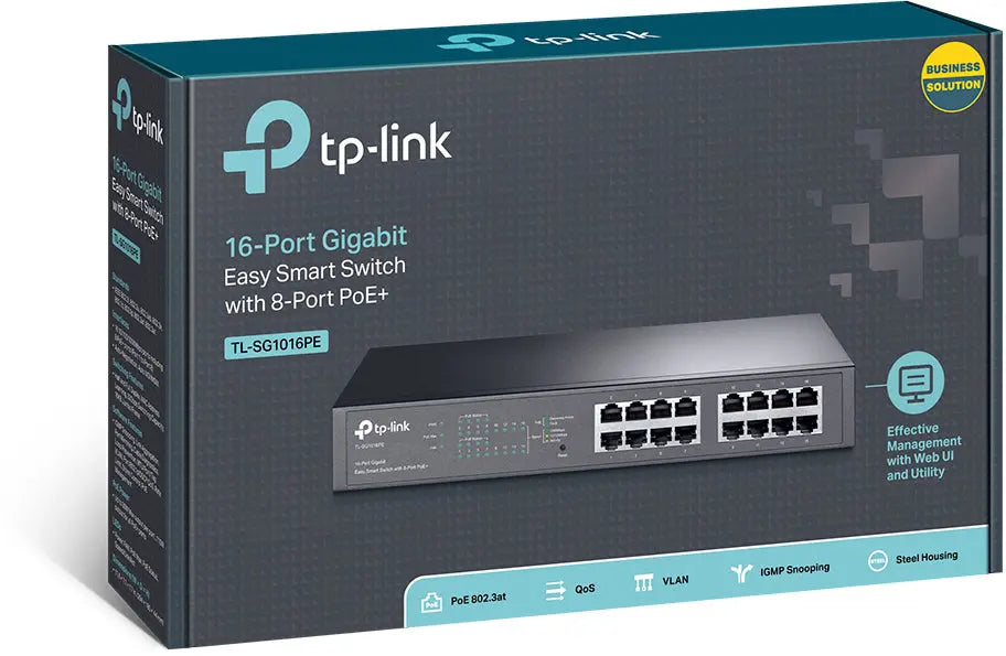 TP-LINK TL-SG1016PE TL-SG1016PE 16Port Gigabit Desktop Idealshop