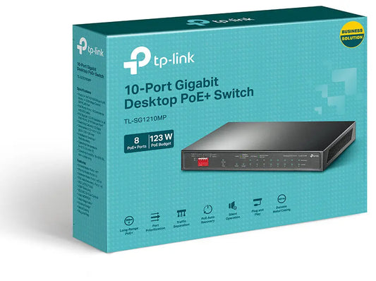 TP-LINK TL-SG1210MP TL-SG1210MP 10-Port GB Switch 8-Port PoE+ Idealshop