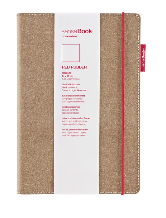 TRANSOTYP senseBook RED RUBBER        A5 Idealshop