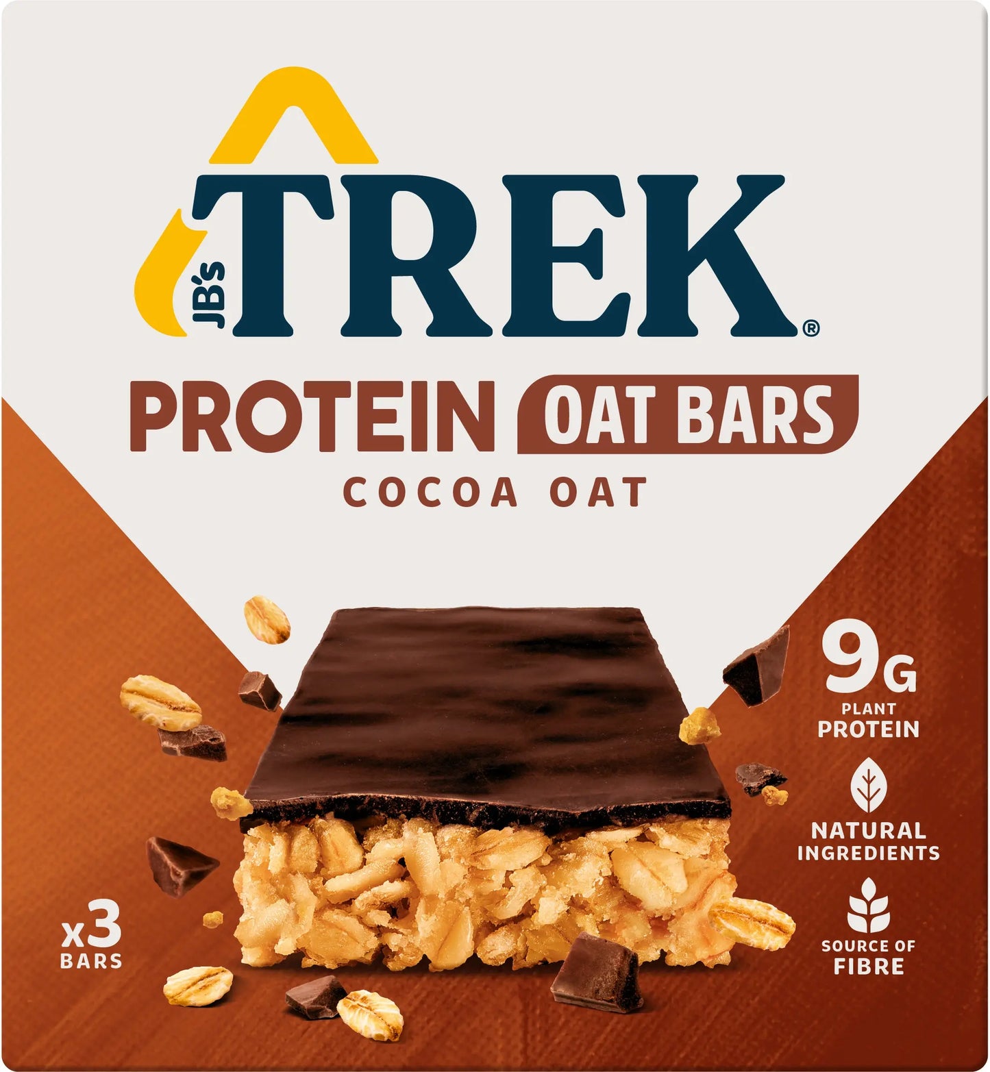 TREK Protein Haferriegel 83521 Cocoa 50g, 3 Stk. Idealshop