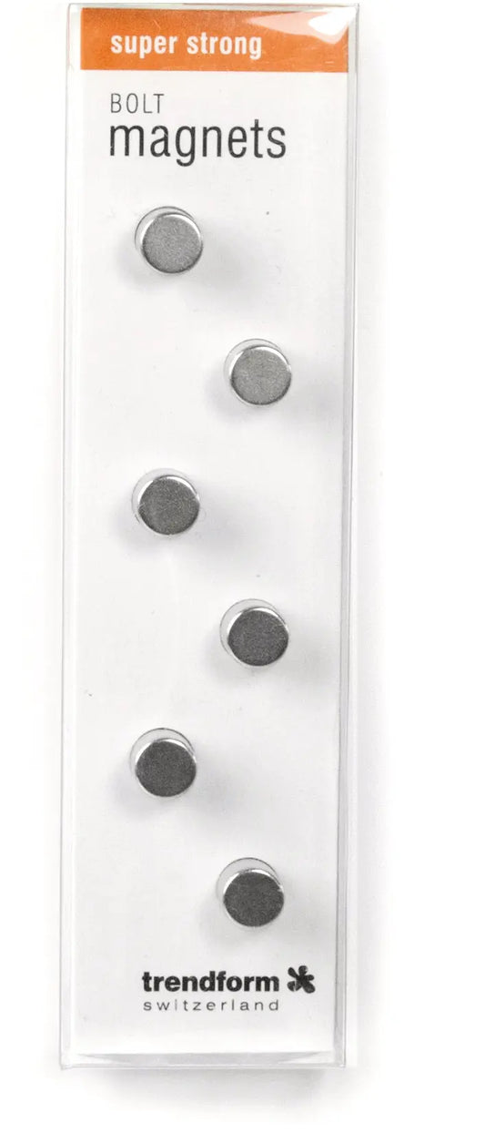 TRENDFORM Magnete BOLT CA2008 silber 6 Stück Idealshop