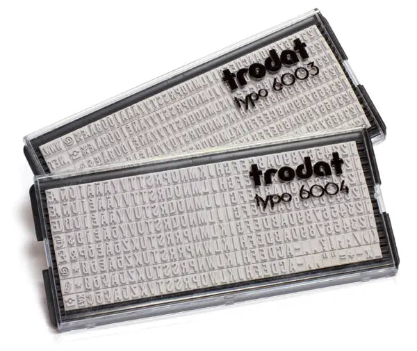 TRODAT Buchstaben Typo 6003 1 Set, 3mm Idealshop