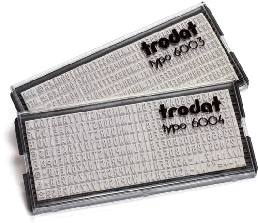 TRODAT Buchstaben Typo 6004 1 Set, 4mm Idealshop