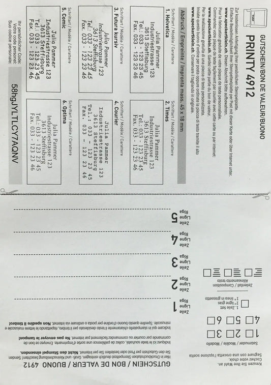 TRODAT    Ersatzgutscheine Idealshop