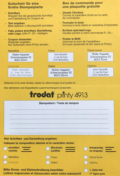 TRODAT    Ersatzgutscheine Idealshop
