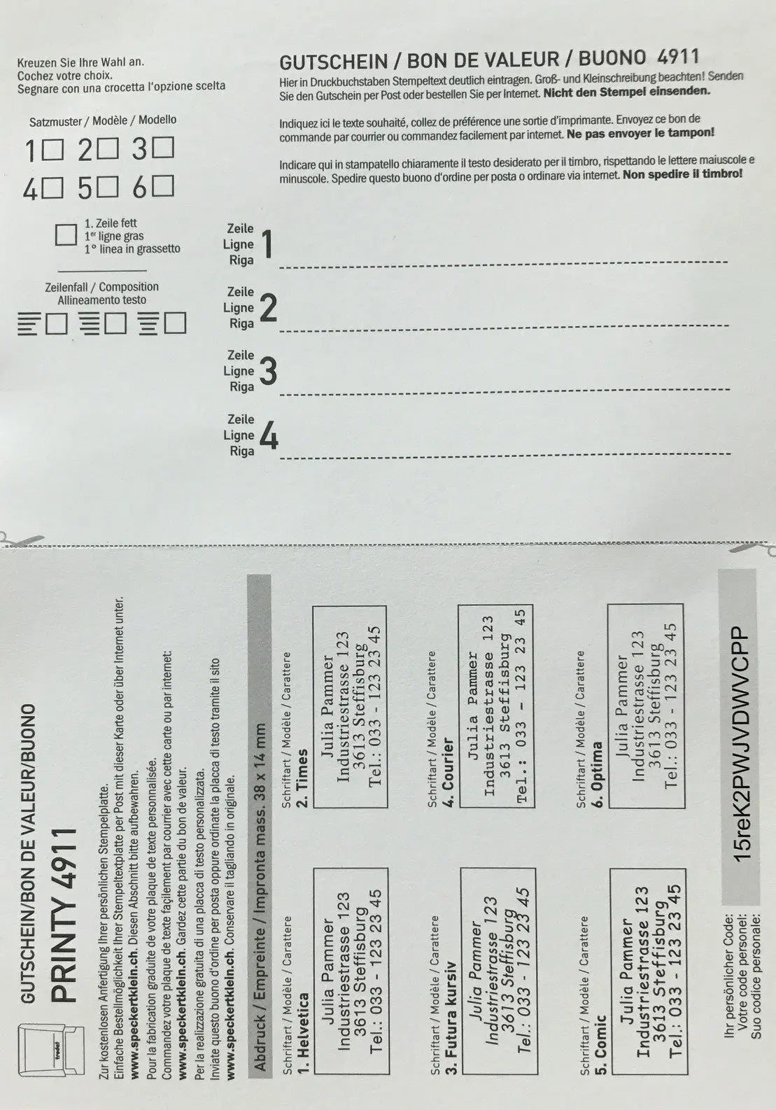 TRODAT Ersatzgutscheine TP114991 für 4911S Idealshop