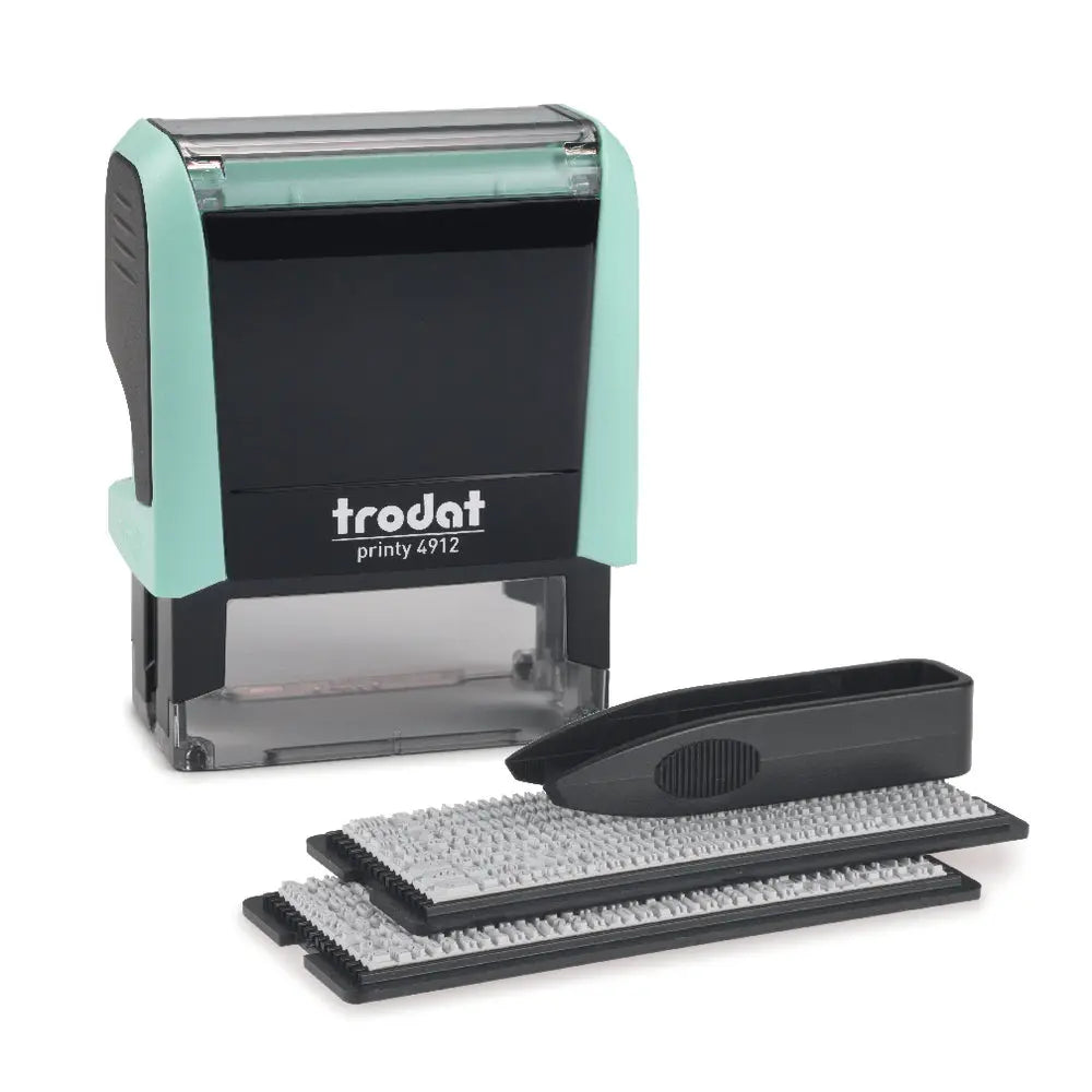 TRODAT Printy 4912 Typo 4 Zeilen Text 180858 pastellgrün Idealshop
