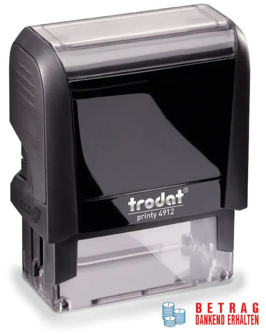 TRODAT    Stempel Betrag erhalten Idealshop