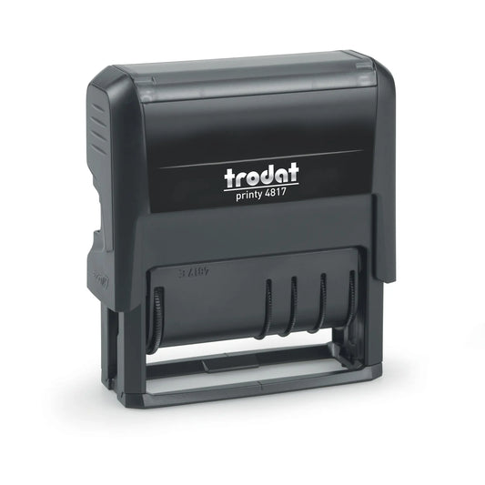 TRODAT Stempel Printy 4817 I 80363 Wort+Datum, 12 Texte 4x46mm Idealshop