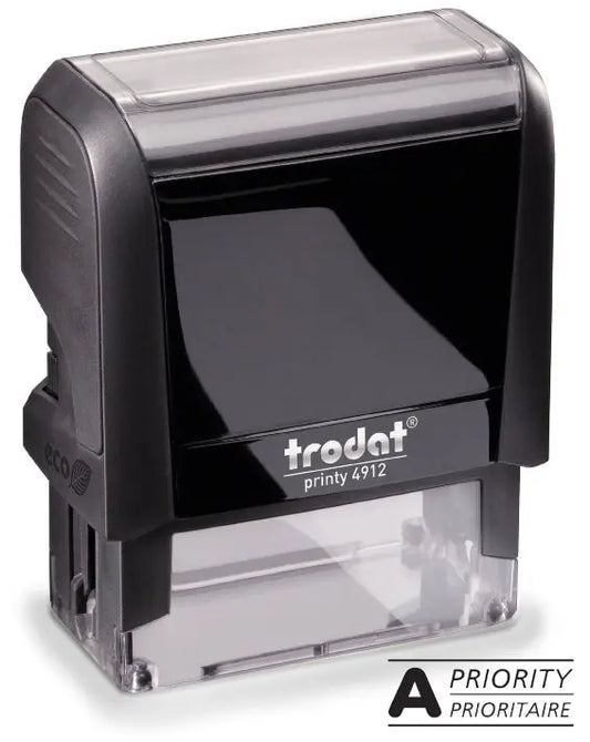 TRODAT Stempel Prioritaire 4912APRIO schwarz 47x18mm Idealshop