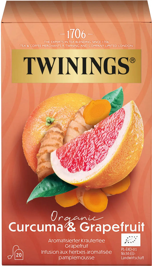 TWININGS Bio Kurkuma & Grapefruit 100017267 Beutel 2g, 20 Stk. Idealshop